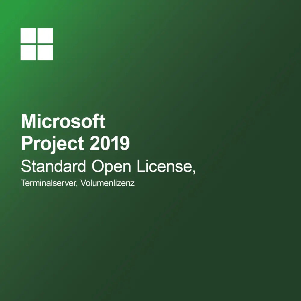 Microsoft Project 2019 Standard Licencia Abierta, Servidor Terminal, Licencia por Volumen