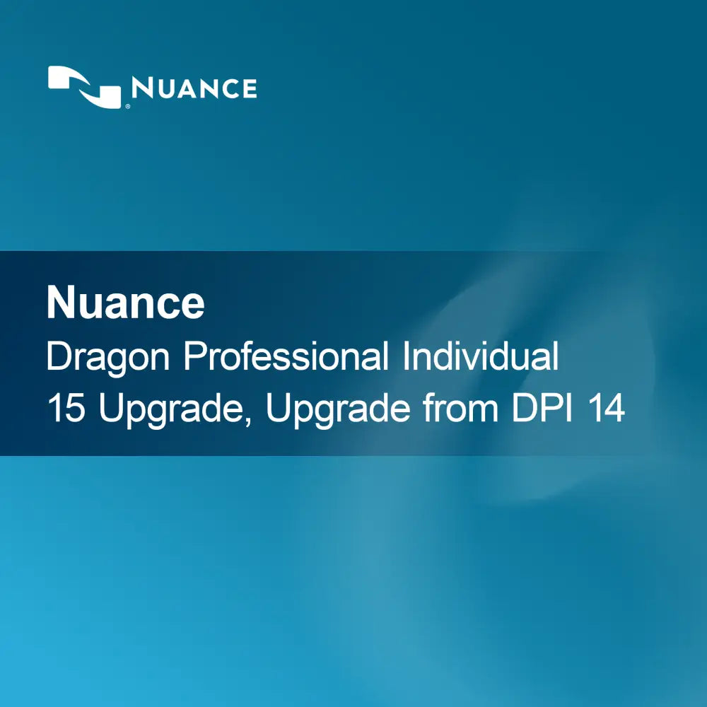 Nuance Dragon Professional Individual 15 Upgrade, Upgrade from DPI 14
