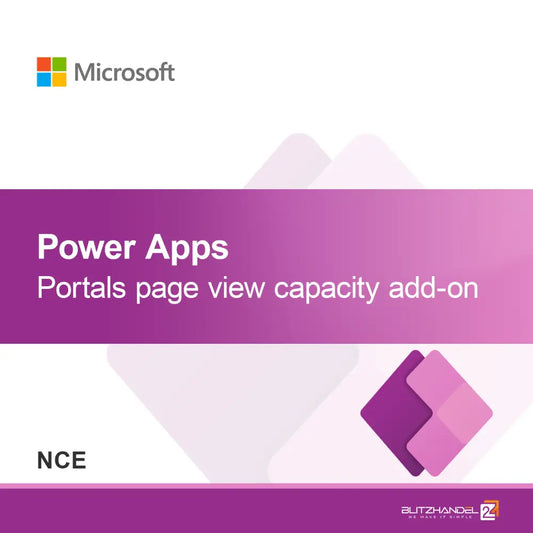 Power Apps Portals page view capacity add-on (NCE)