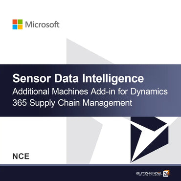 Complemento adicional de máquinas para inteligencia de datos de sensores en Dynamics 365 Supply Chain Management (NCE)