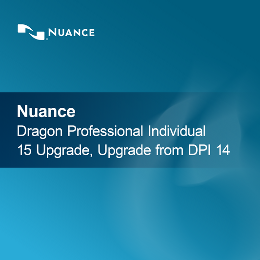 Nuance Dragon Professional Individual 15 Upgrade Upgrade from DPI 14