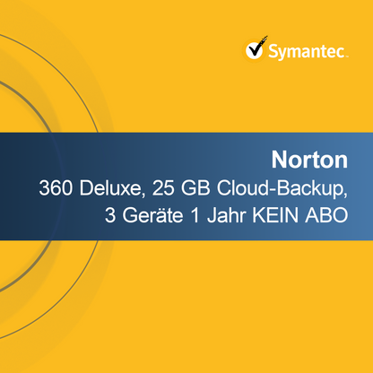Norton 360 Deluxe, 25 GB de copia de seguridad en la nube, 3 dispositivos 1 año SIN SUSCRIPCIÓN